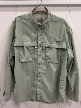 L.L. Bean Men's Sage Green Field Shirt Jacket